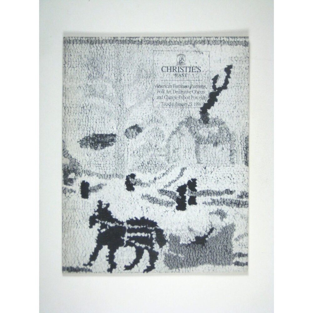 Christies Auction Catalog American Furniture Paintings Folk Art Jan 1994 Textile